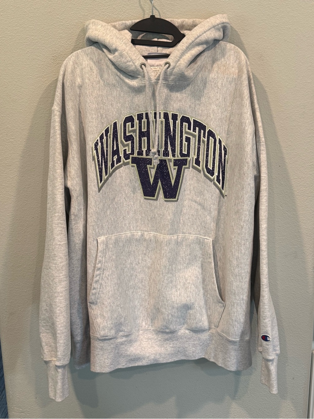 Champion University of Washington Huskies Hoodie Sweatshirt Mens 2XL Heavyweight